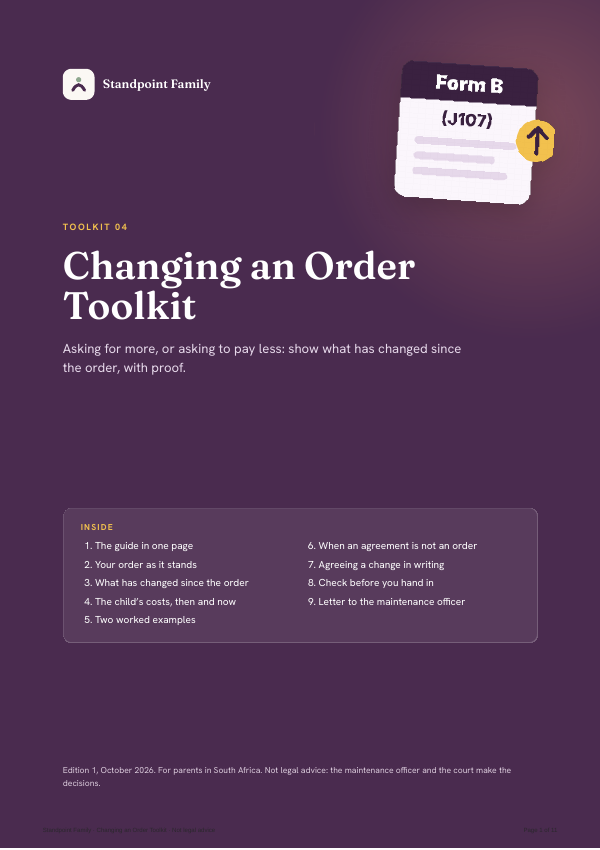 Changing an Order Toolkit